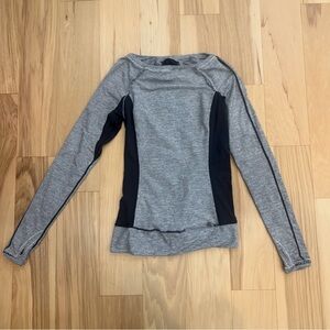 Lululemon sz 4 grey long sleeve top #athleisure #yoga